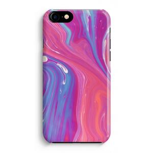 CaseCompany Paarse stroom: iPhone 8 Volledig Geprint Hoesje