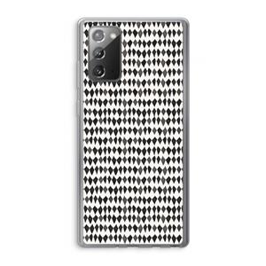 CaseCompany Crazy shapes: Samsung Galaxy Note 20 / Note 20 5G Transparant Hoesje