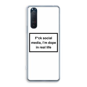 CaseCompany I'm dope: Sony Xperia 5 II Transparant Hoesje