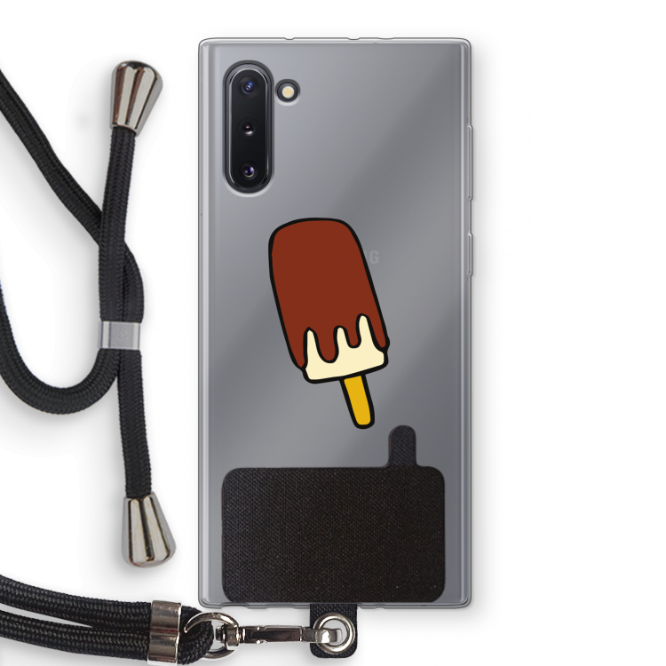 CaseCompany Frisco: Samsung Galaxy Note 10 Transparant Hoesje met koord