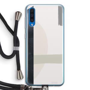 CaseCompany Baca: Samsung Galaxy A50 Transparant Hoesje met koord