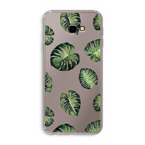 CaseCompany Tropische bladeren: Samsung Galaxy J4 Plus Transparant Hoesje