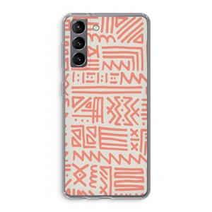CaseCompany Marrakech Pink: Samsung Galaxy S21 Transparant Hoesje