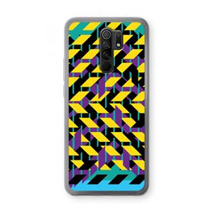 CaseCompany Skew Bee 3: Xiaomi Redmi 9 Transparant Hoesje