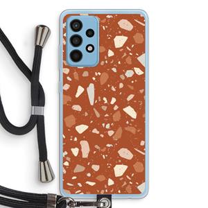 CaseCompany Terrazzo N°22: Samsung Galaxy A52 Transparant Hoesje met koord