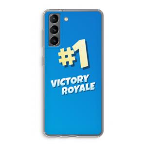 CaseCompany Victory Royale: Samsung Galaxy S21 Transparant Hoesje