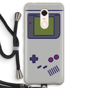 CaseCompany Game On: Xiaomi Redmi 5 Transparant Hoesje met koord