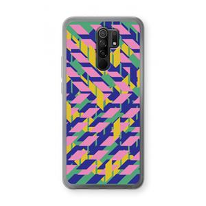 CaseCompany Skew Blush 1: Xiaomi Redmi 9 Transparant Hoesje