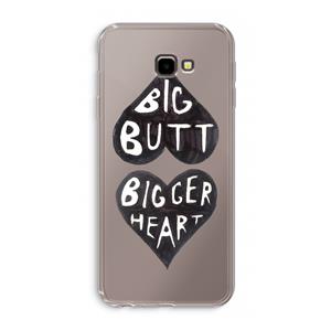 CaseCompany Big butt bigger heart: Samsung Galaxy J4 Plus Transparant Hoesje