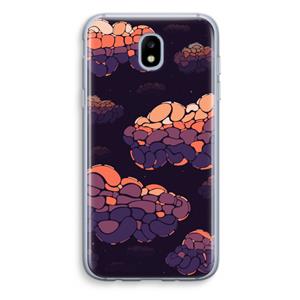 CaseCompany Patroon Wolken: Samsung Galaxy J5 (2017) Transparant Hoesje