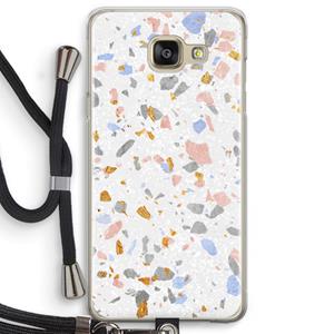 CaseCompany Terrazzo N°8: Samsung Galaxy A5 (2016) Transparant Hoesje met koord