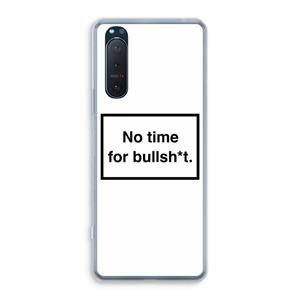 CaseCompany No time: Sony Xperia 5 II Transparant Hoesje