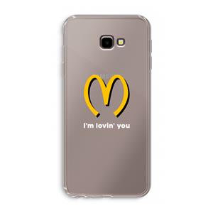 CaseCompany I'm lovin' you: Samsung Galaxy J4 Plus Transparant Hoesje