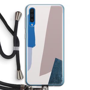 CaseCompany Lapis: Samsung Galaxy A50 Transparant Hoesje met koord