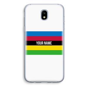 CaseCompany WK Wielrennen: Samsung Galaxy J5 (2017) Transparant Hoesje