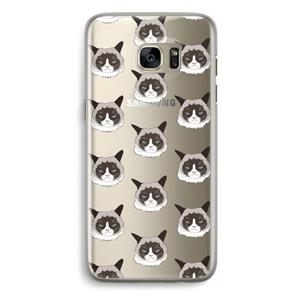 CaseCompany It's a Purrr Case: Samsung Galaxy S7 Edge Transparant Hoesje