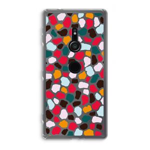 CaseCompany Colored Giraffe: Sony Xperia XZ2 Transparant Hoesje