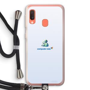 CaseCompany MSN: Samsung Galaxy A20e Transparant Hoesje met koord