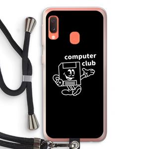 CaseCompany Floppyhead: Samsung Galaxy A20e Transparant Hoesje met koord