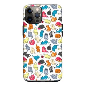 CaseCompany Kleurrijke katten: iPhone 12 Tough Case