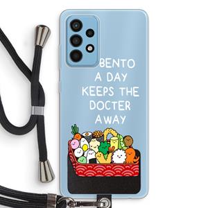 CaseCompany Bento a day: Samsung Galaxy A52 Transparant Hoesje met koord