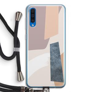CaseCompany Luca: Samsung Galaxy A50 Transparant Hoesje met koord