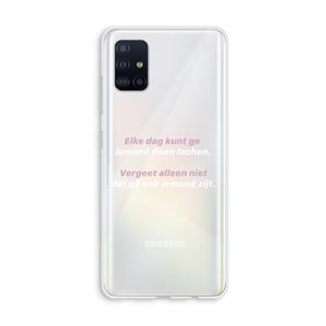 CaseCompany gij zijt ook iemand: Galaxy A51 4G Transparant Hoesje