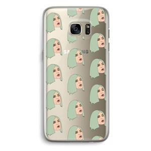 CaseCompany King Kylie: Samsung Galaxy S7 Edge Transparant Hoesje