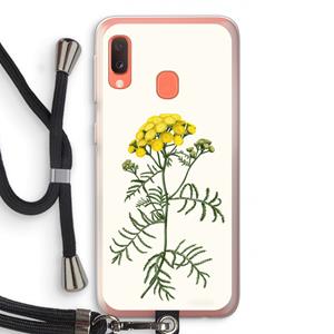 CaseCompany Tansy: Samsung Galaxy A20e Transparant Hoesje met koord
