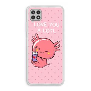 CaseCompany Love You A Lotl: Samsung Galaxy A22 4G Transparant Hoesje