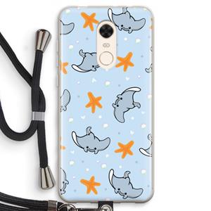 CaseCompany Manta: Xiaomi Redmi 5 Transparant Hoesje met koord