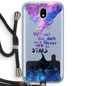 CaseCompany Stars quote: Samsung Galaxy J5 (2017) Transparant Hoesje met koord