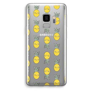 CaseCompany Ananas: Samsung Galaxy S9 Transparant Hoesje