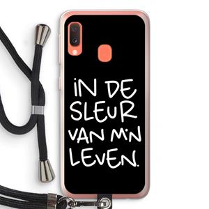CaseCompany De Sleur: Samsung Galaxy A20e Transparant Hoesje met koord