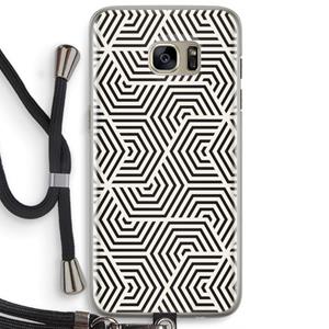 CaseCompany Magic pattern: Samsung Galaxy S7 Edge Transparant Hoesje met koord