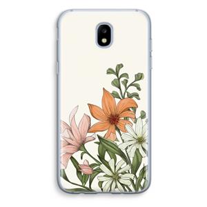 CaseCompany Floral bouquet: Samsung Galaxy J5 (2017) Transparant Hoesje