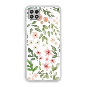 CaseCompany Botanical sweet flower heaven: Samsung Galaxy A22 4G Transparant Hoesje