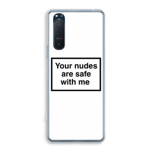 CaseCompany Safe with me: Sony Xperia 5 II Transparant Hoesje