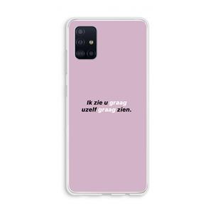 CaseCompany uzelf graag zien: Galaxy A51 4G Transparant Hoesje