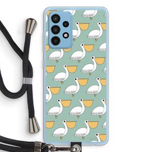 CaseCompany Pelican: Samsung Galaxy A52 Transparant Hoesje met koord