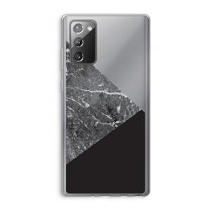 CaseCompany Combinatie marmer: Samsung Galaxy Note 20 / Note 20 5G Transparant Hoesje
