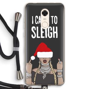 CaseCompany Came To Sleigh: Xiaomi Redmi 5 Transparant Hoesje met koord
