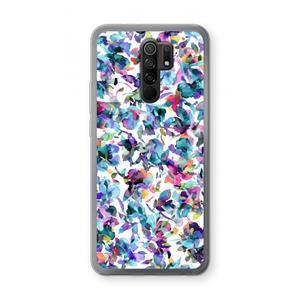 CaseCompany Hibiscus Flowers: Xiaomi Redmi 9 Transparant Hoesje