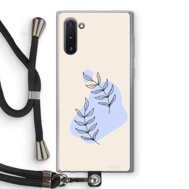 CaseCompany Leaf me if you can: Samsung Galaxy Note 10 Transparant Hoesje met koord