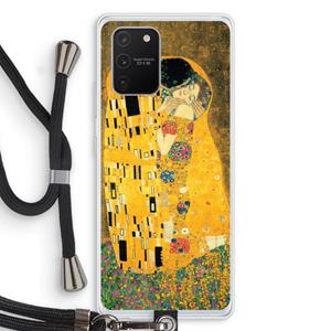 CaseCompany Der Kuss: Samsung Galaxy S10 Lite Transparant Hoesje met koord