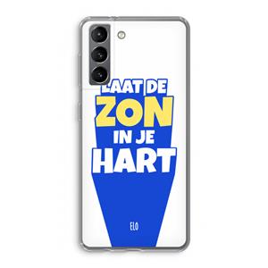 CaseCompany Laat de zon in je hart: Samsung Galaxy S21 Transparant Hoesje