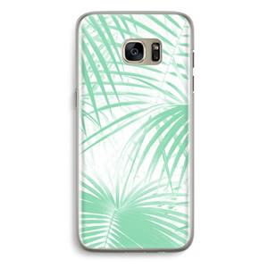 CaseCompany Palmbladeren: Samsung Galaxy S7 Edge Transparant Hoesje