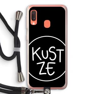 CaseCompany KUST ZE: Samsung Galaxy A20e Transparant Hoesje met koord