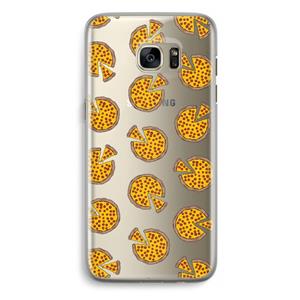 CaseCompany You Had Me At Pizza: Samsung Galaxy S7 Edge Transparant Hoesje