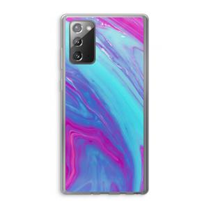 CaseCompany Zweverige regenboog: Samsung Galaxy Note 20 / Note 20 5G Transparant Hoesje